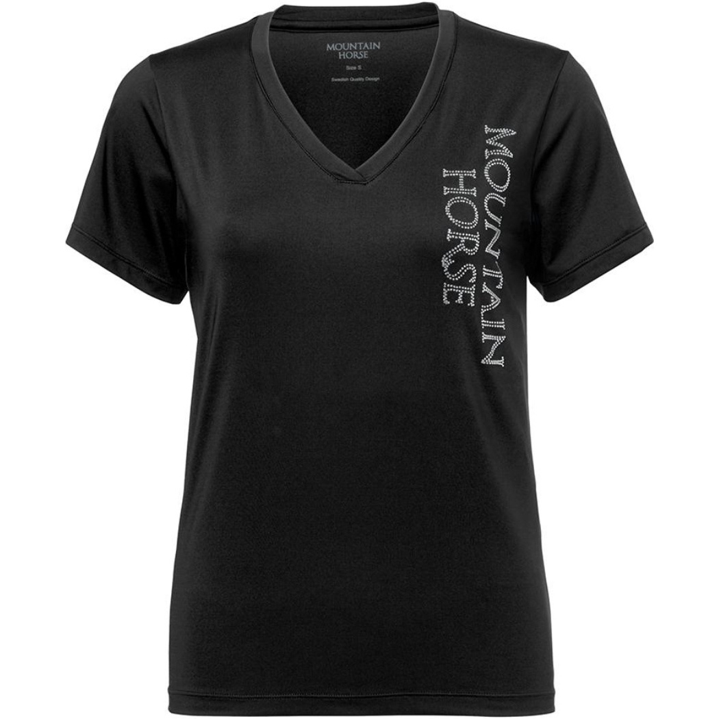 2026 Mountain Horse Damen Action T - Shirt 46040100 - Black